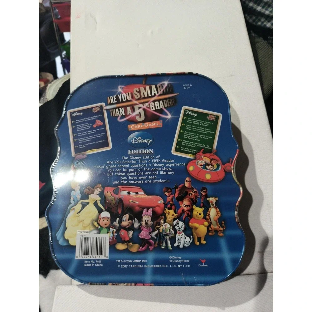 2007 Vtg  Are you smarter than a 5th grader card game Disney edition NEW Sealed